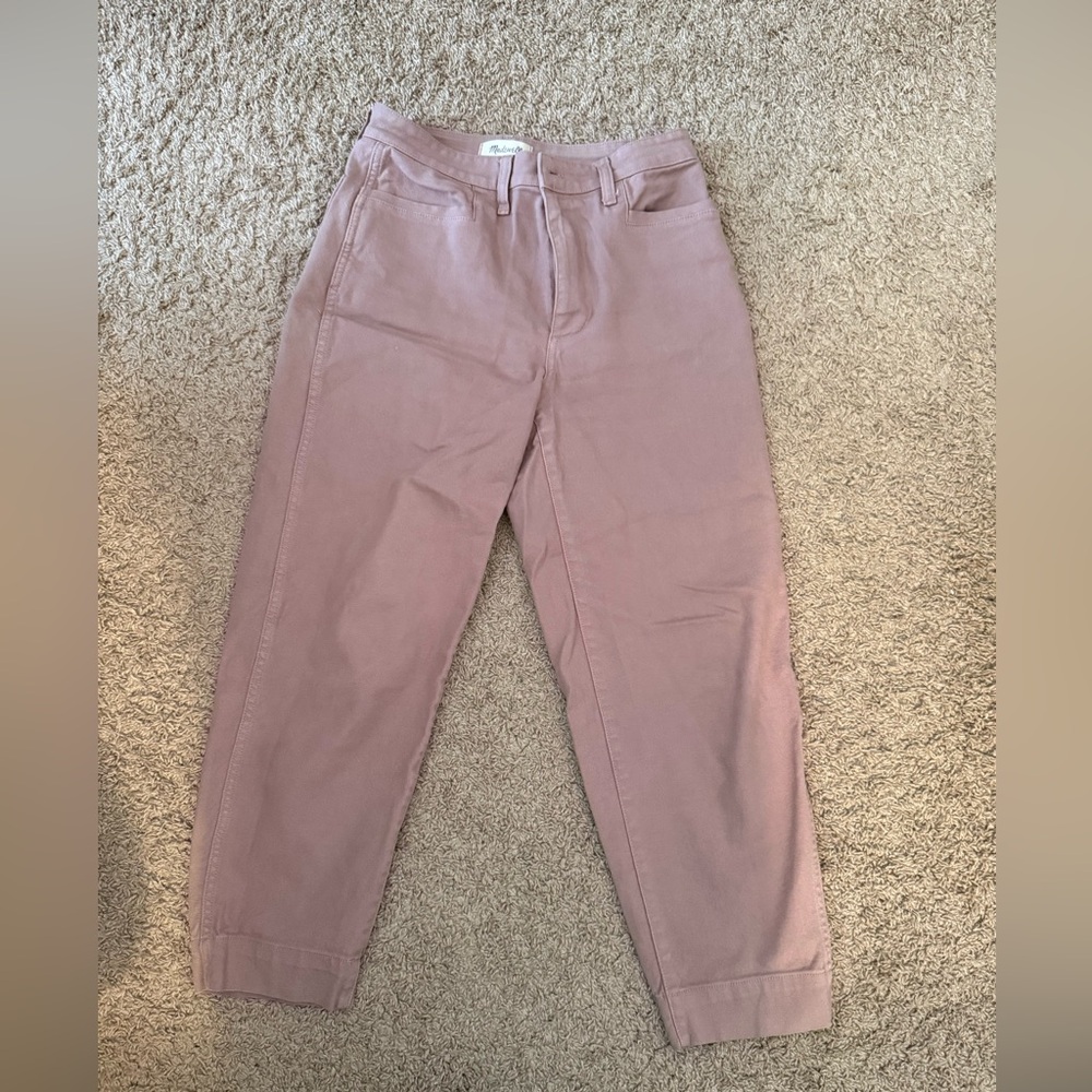 Madewell Dusty Pink Cropped Pants